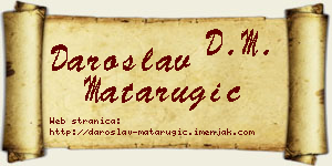 Daroslav Matarugić vizit kartica